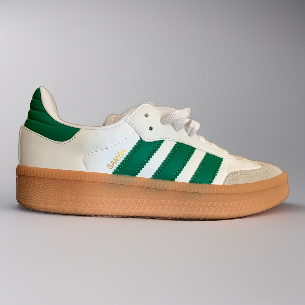 Zapatillas Adidas Samba Blancas- Verdes