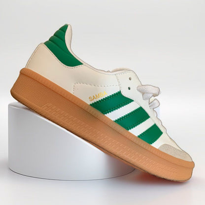 Zapatillas Adidas Samba Blancas- Verdes