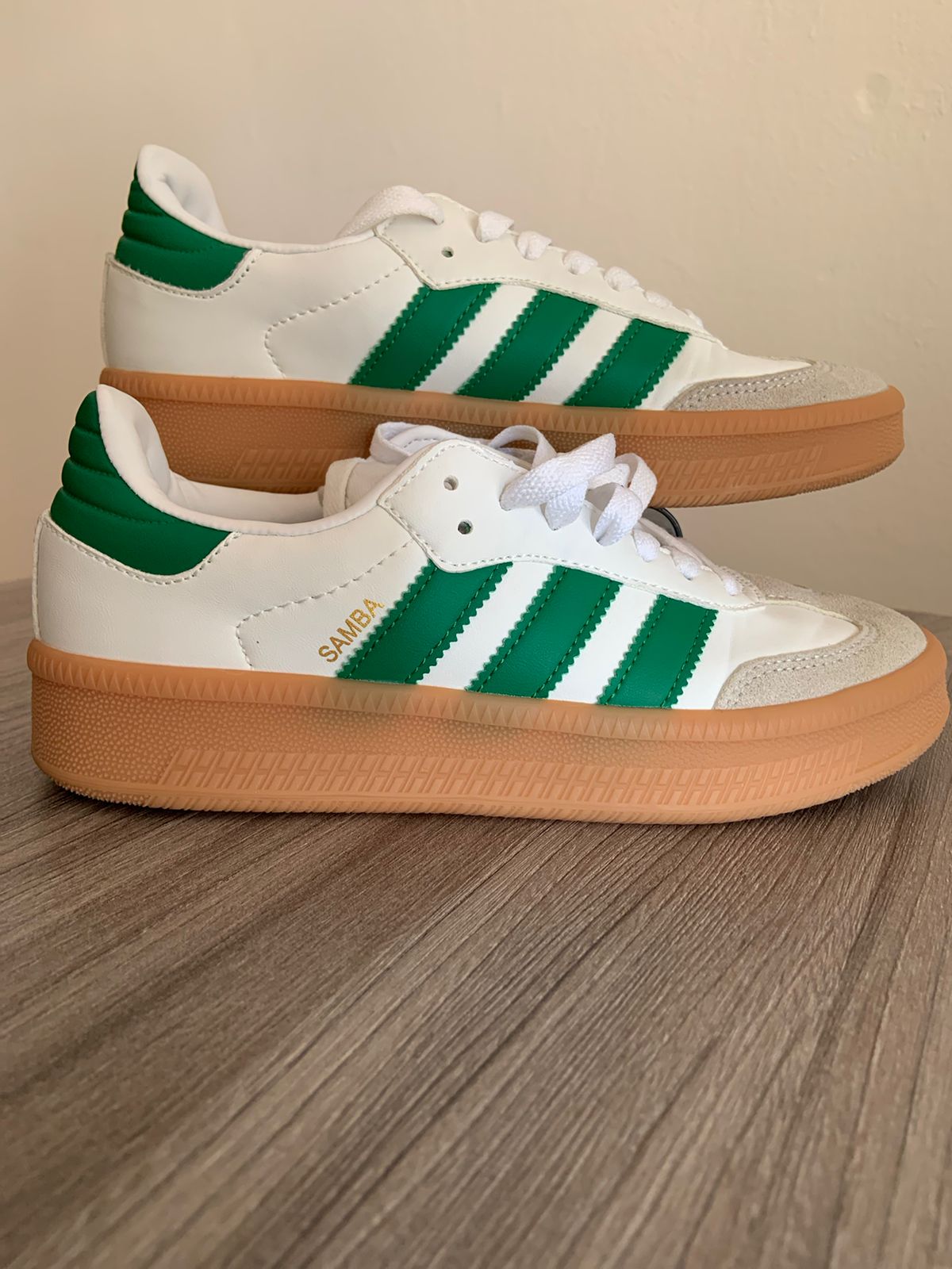 Zapatillas Adidas Samba Blancas- Verdes